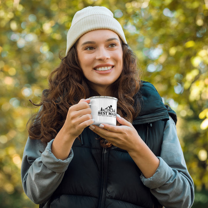Heritage Enamel Camp Mug — Black